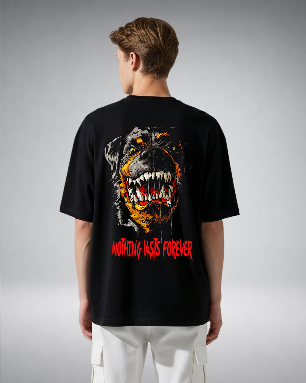 ZSSEL Nothing Lasts Forever Oversized Tee – 240 GSM Heavyweight Cotton