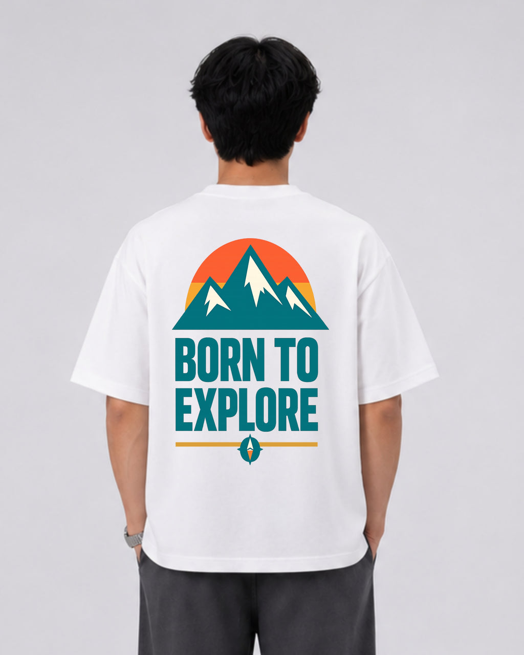 ZSSEL Born To Explore Oversized Tee
