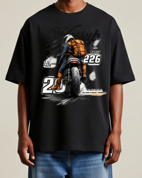 ZSSEL “Velocity 226” Oversized T-Shirt – 240 GSM Heavy Premium Cotton