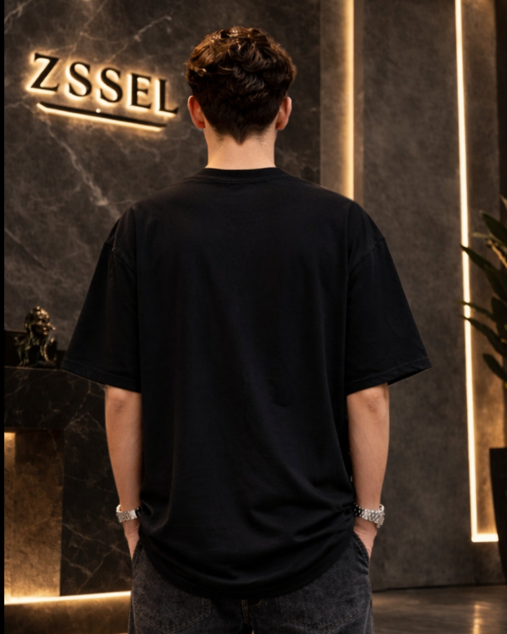 ZSSEL Royal Cat — Oversized Cotton T-Shirt