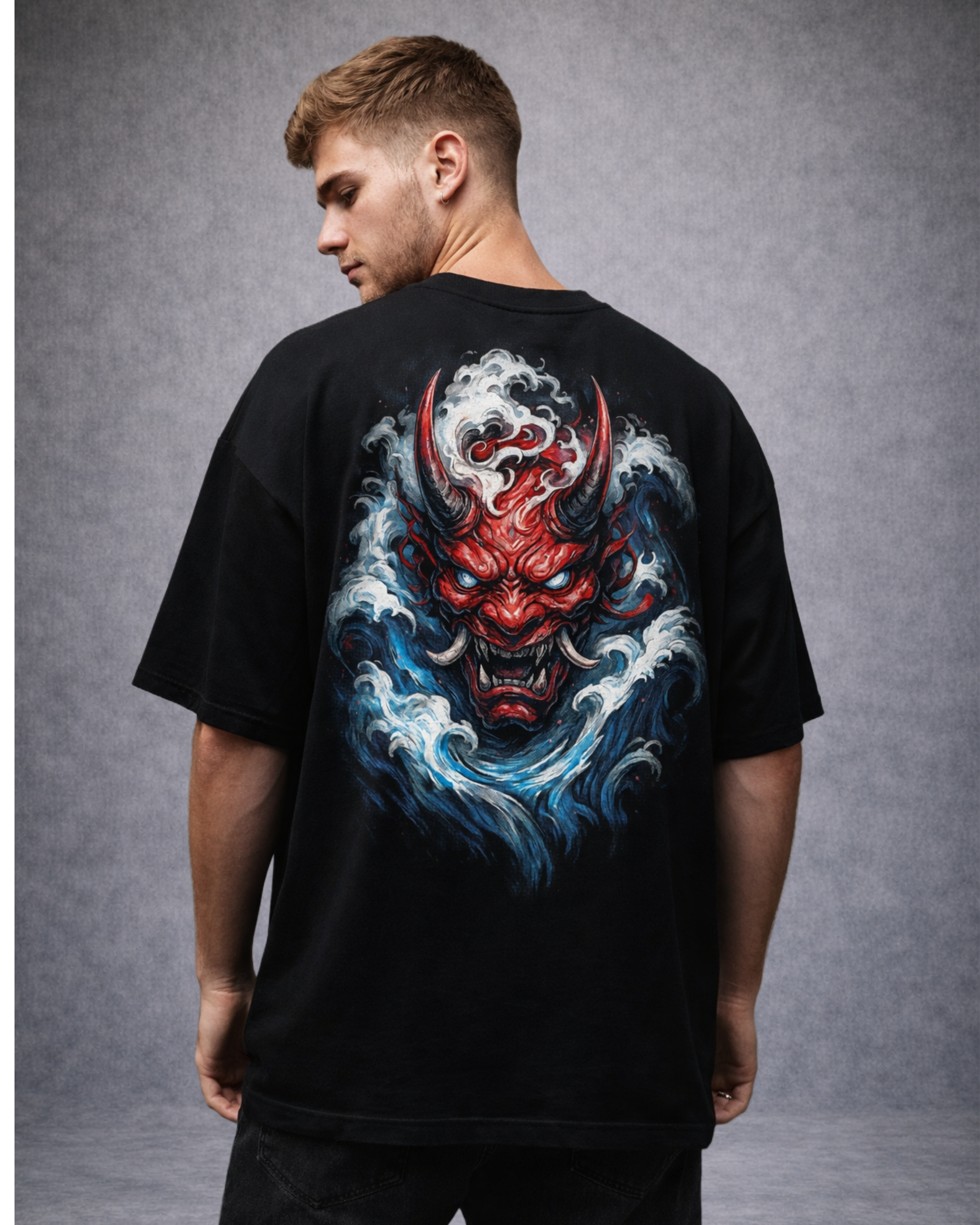 ZSSEL Oni Wave — Oversized Cotton T-Shirt