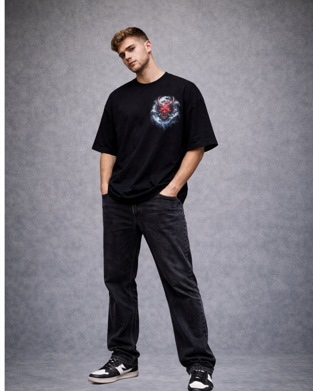 ZSSEL Oni Wave — Oversized Cotton T-Shirt