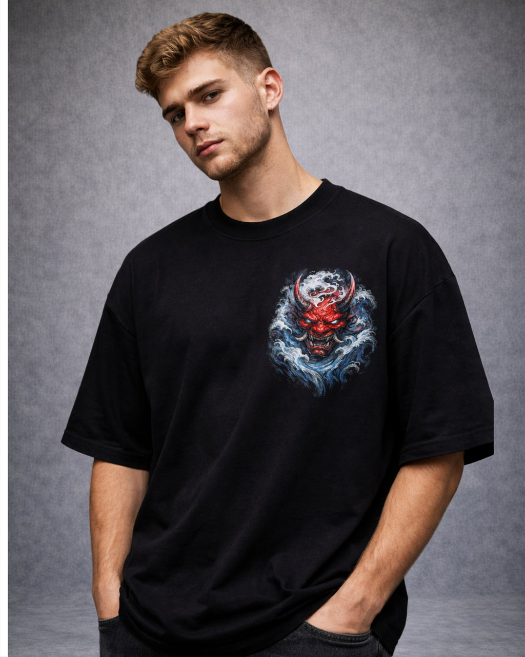 ZSSEL Oni Wave — Oversized Cotton T-Shirt