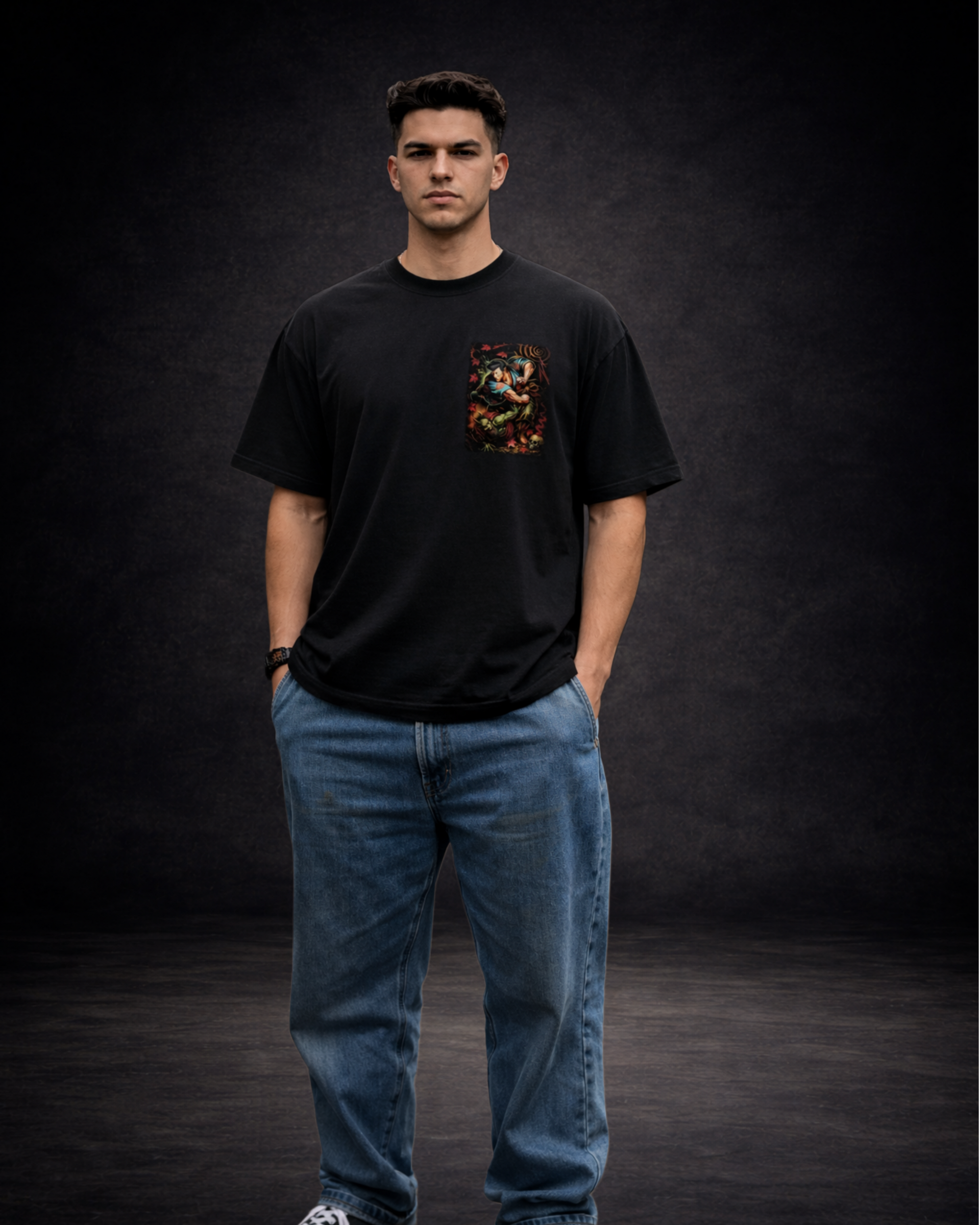 ZSSEL Shadow Warrior — Oversized Cotton T-Shirt