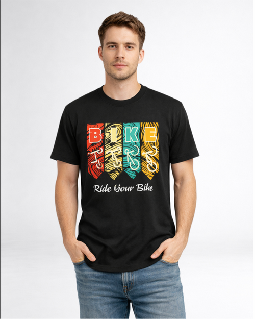 ZSSEL Ride Your Bike — Regular Fit Cotton T-Shirt