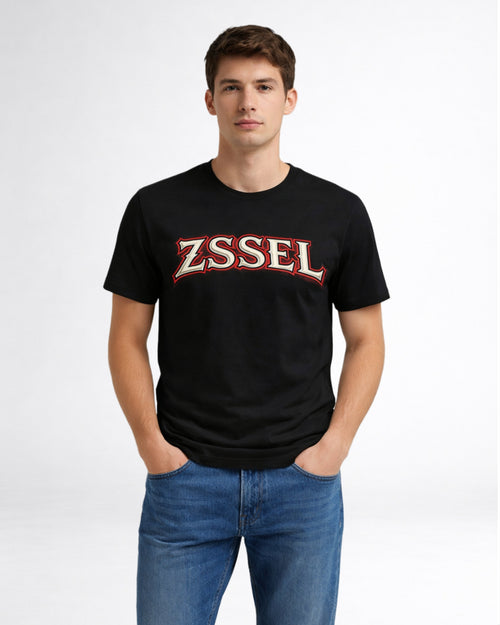 ZSSEL Signature Logo — Regular Fit Cotton T-Shirt