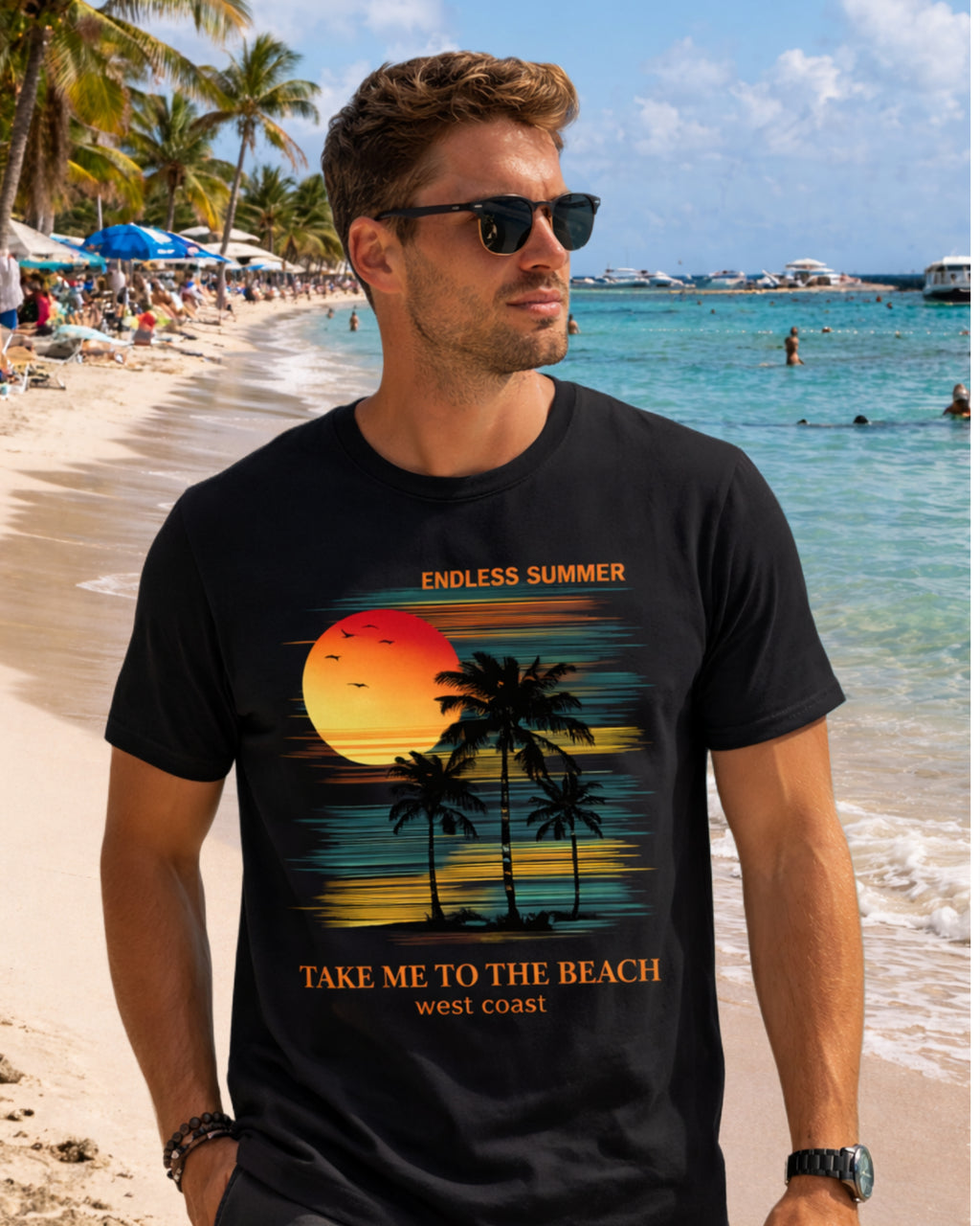 ZSSEL Endless Summer — Regular Fit Cotton T-Shirt
