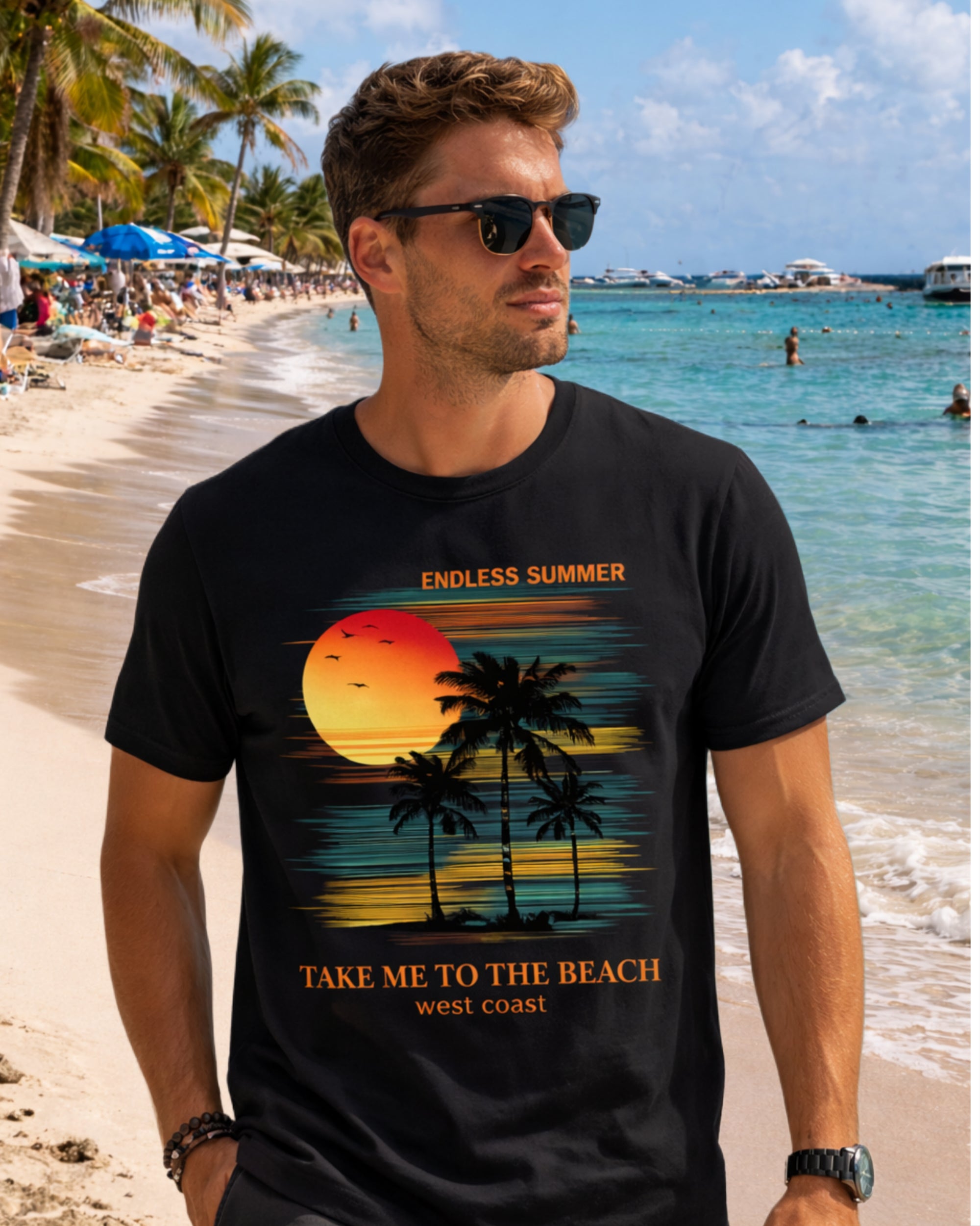 ZSSEL Endless Summer — Regular Fit Cotton T-Shirt