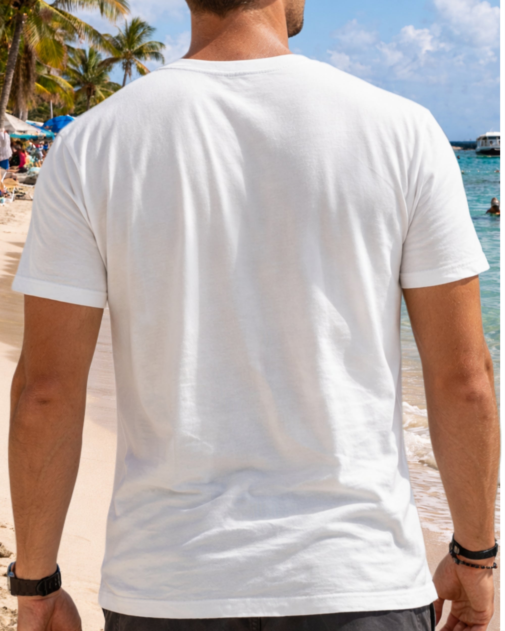 ZSSEL Coastal Escape — Regular Fit Cotton T-Shirt