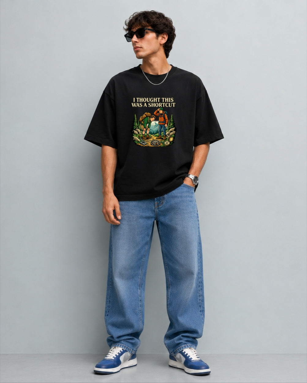 Shortcut Illusion — Oversized Statement Tee