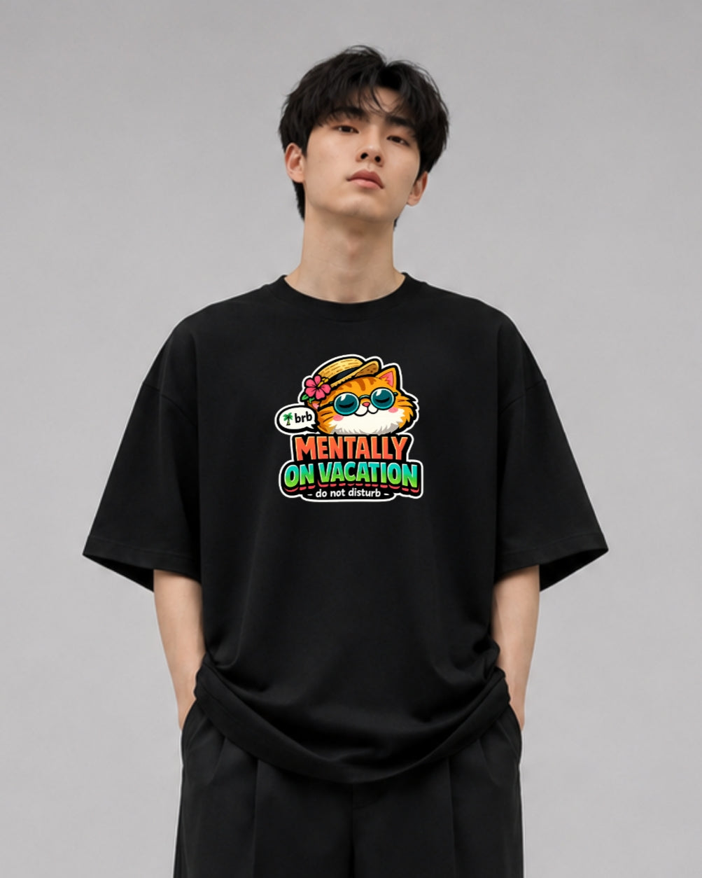 Mentally On Vacation Oversized T-Shirt