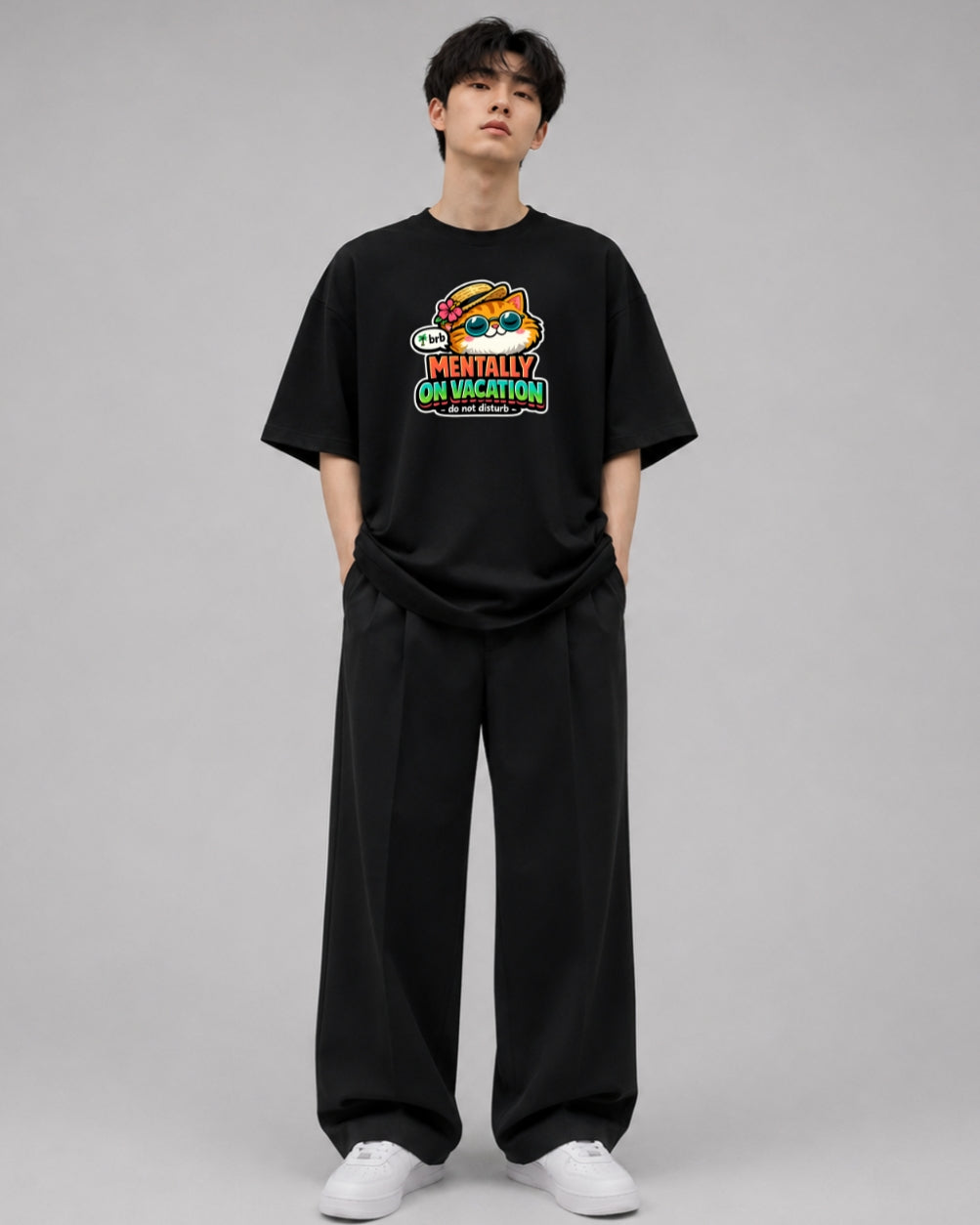 Mentally On Vacation Oversized T-Shirt