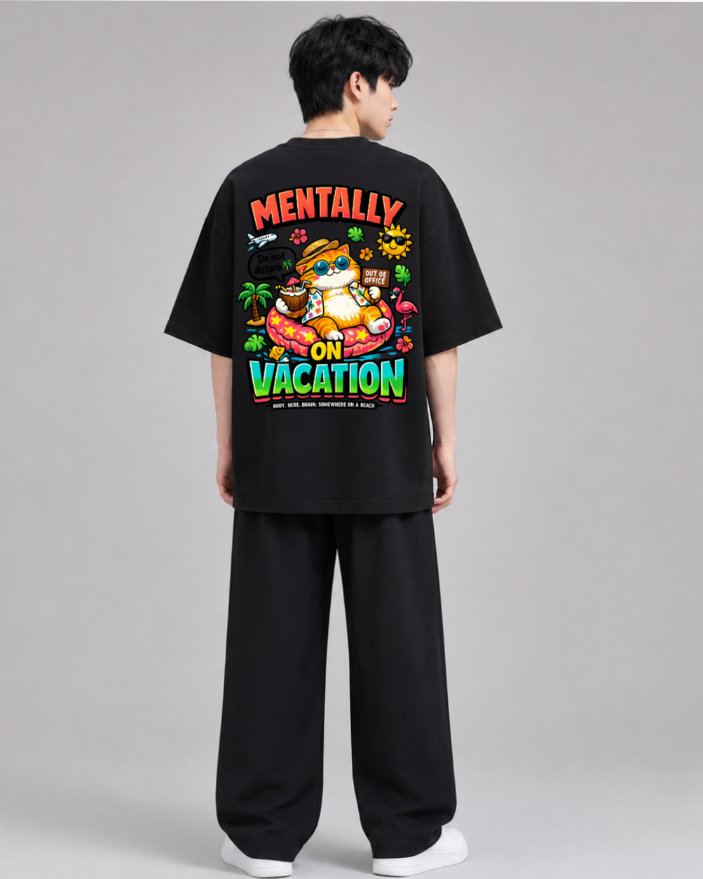 Mentally On Vacation Oversized T-Shirt
