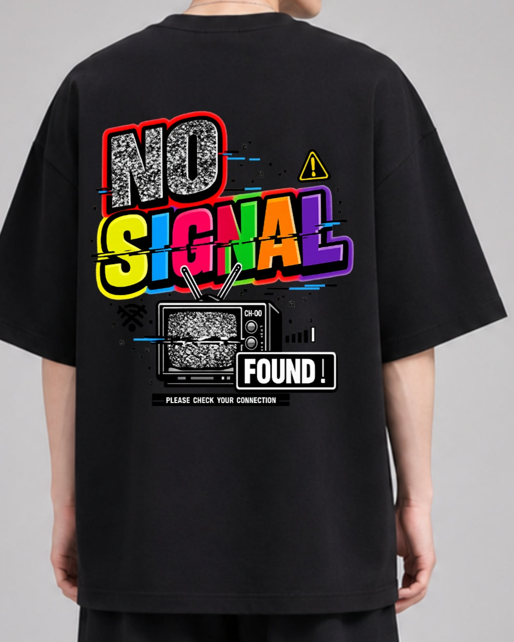 No Signal Found Oversized T-Shirt