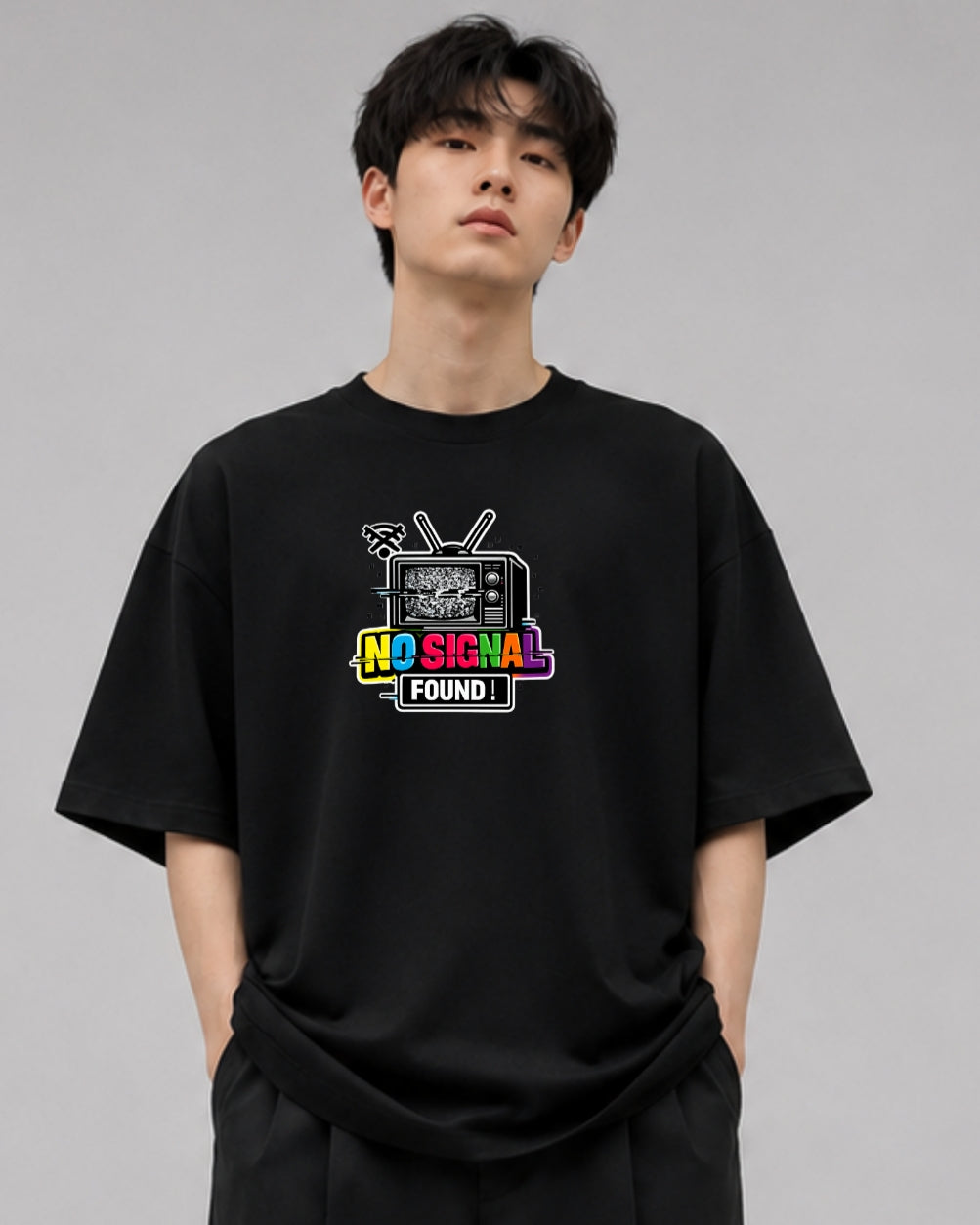 No Signal Found Oversized T-Shirt