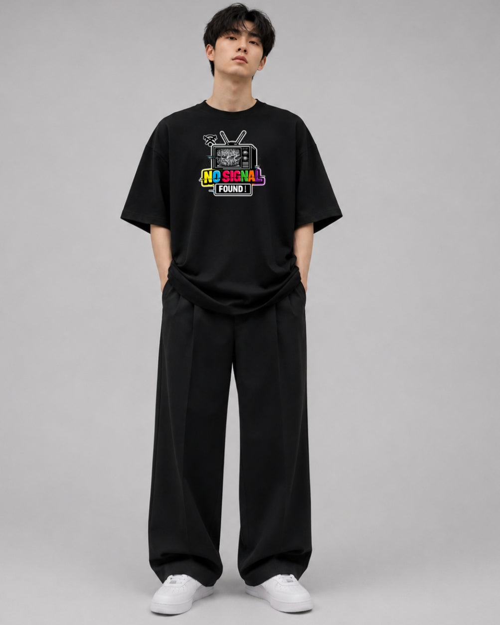 No Signal Found Oversized T-Shirt