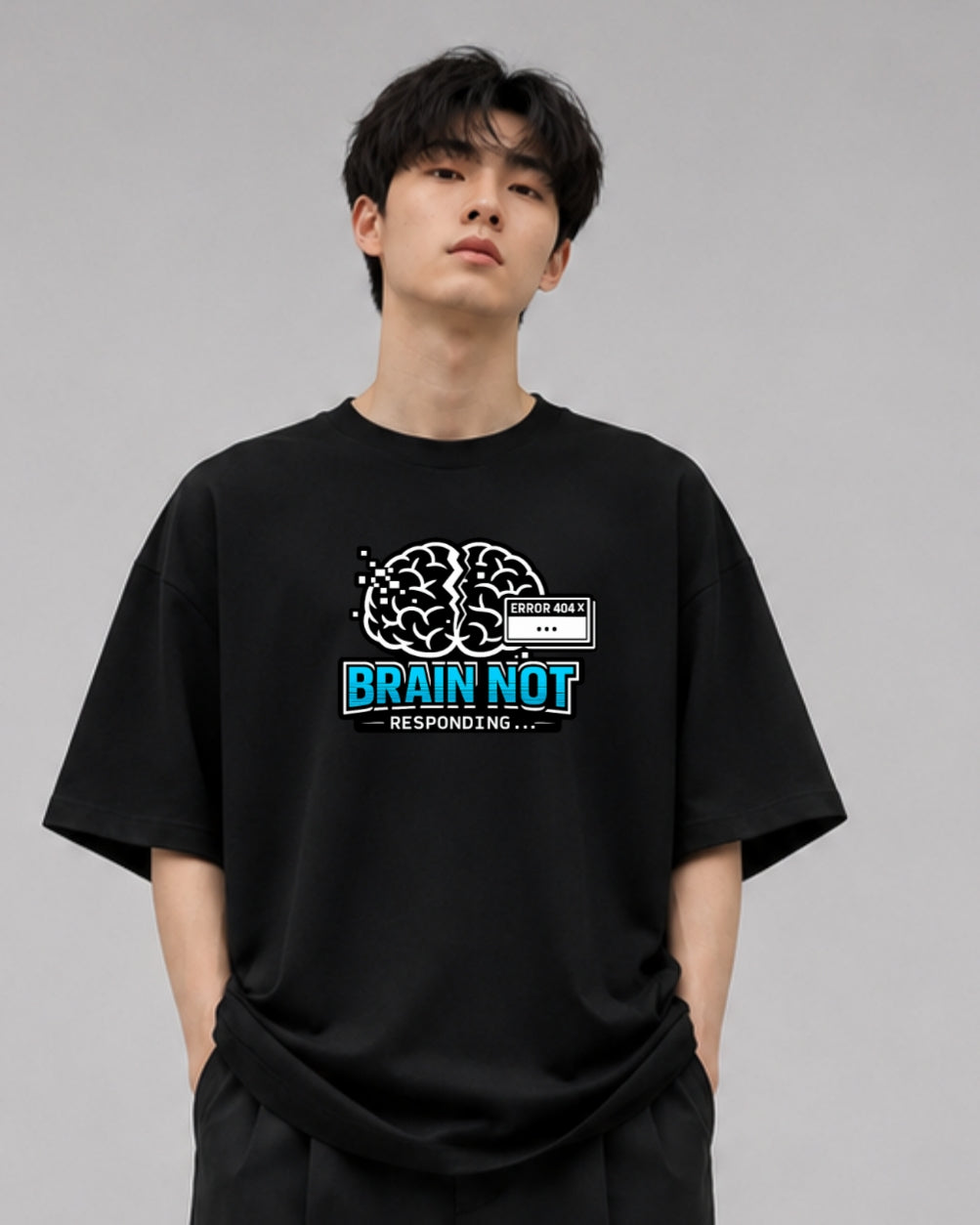 ZSSEL BRAIN NOT RESPONDING Oversized T-Shirt