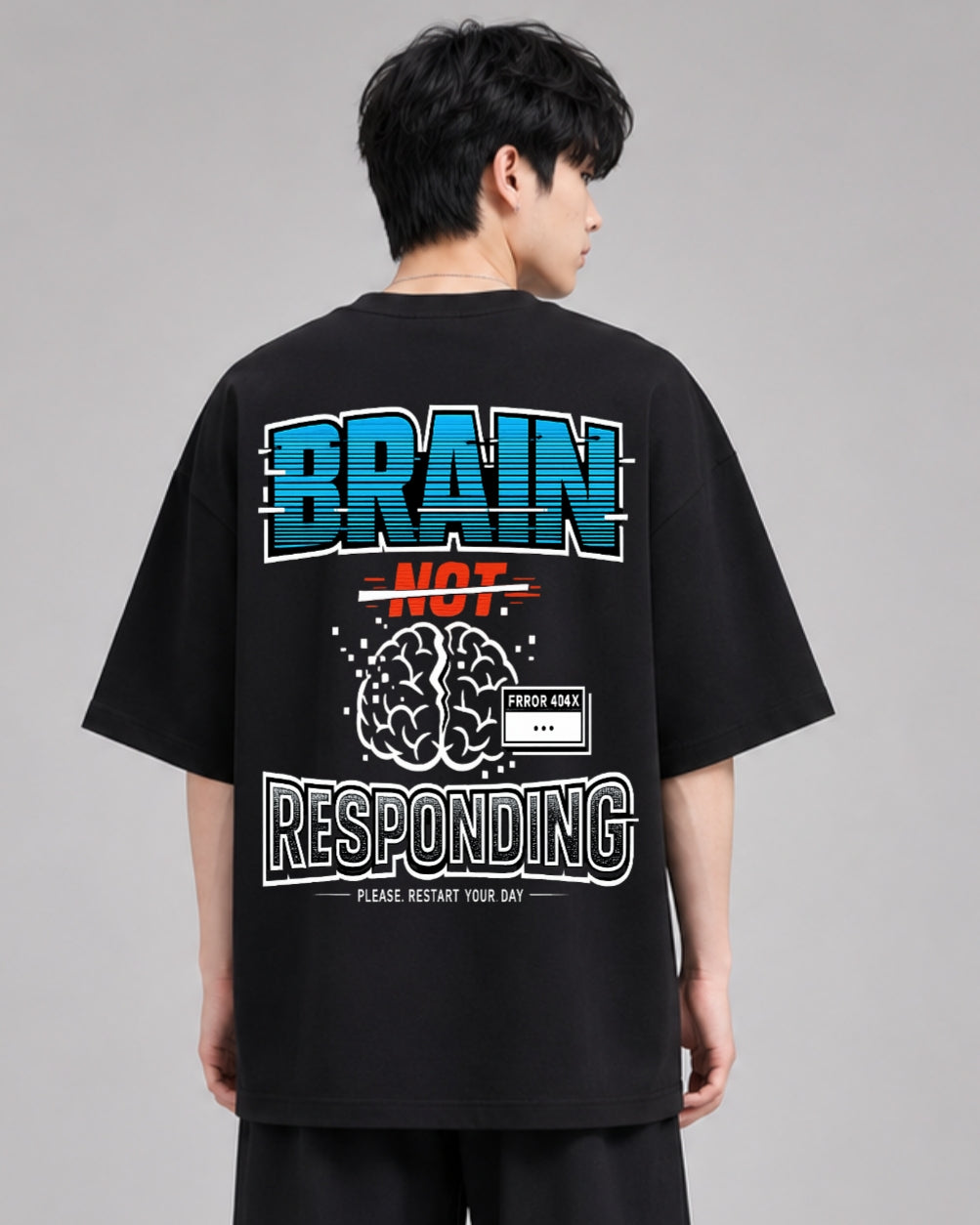 ZSSEL BRAIN NOT RESPONDING Oversized T-Shirt