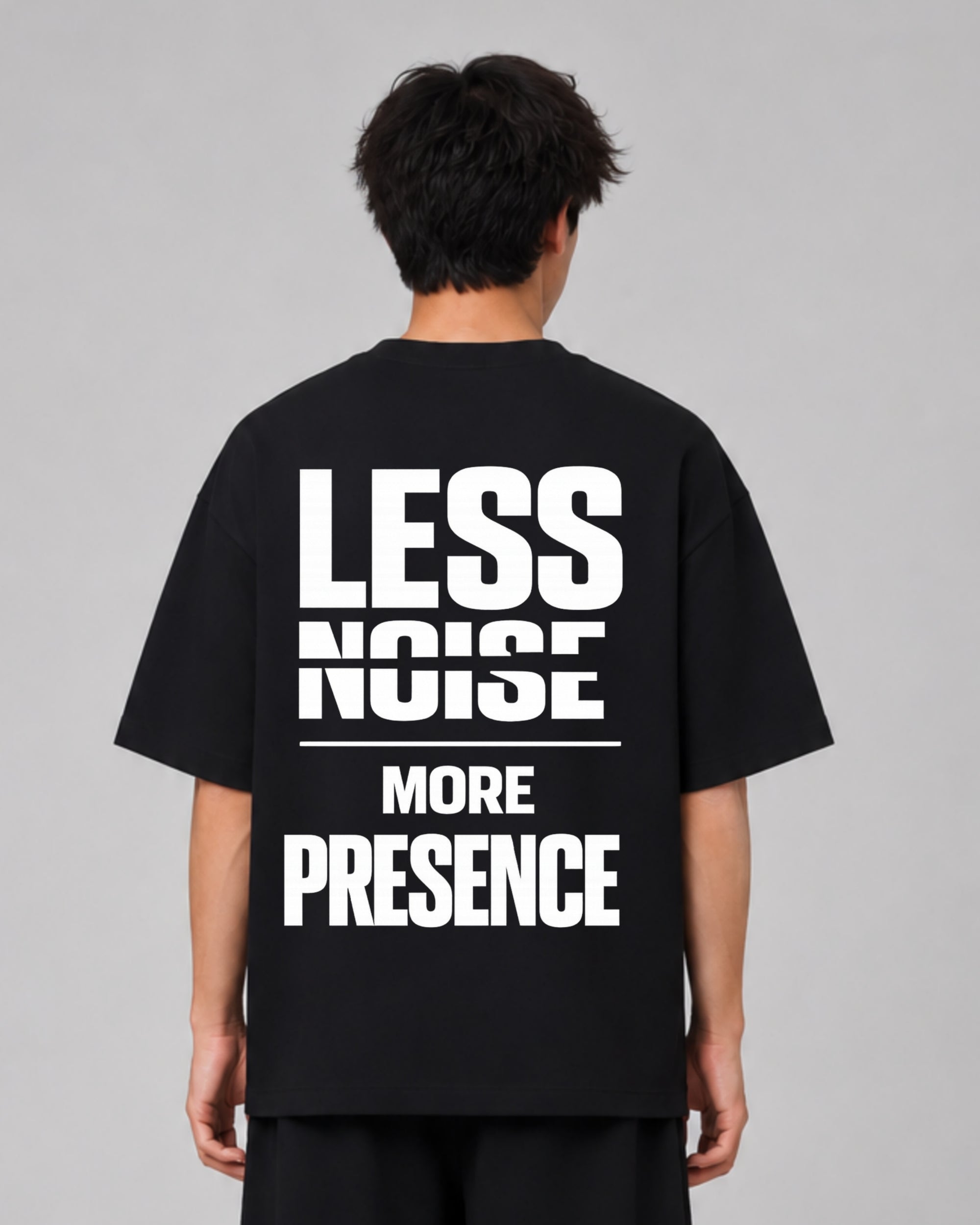 ZSSEL Less Noise More Presence Oversized TEE.