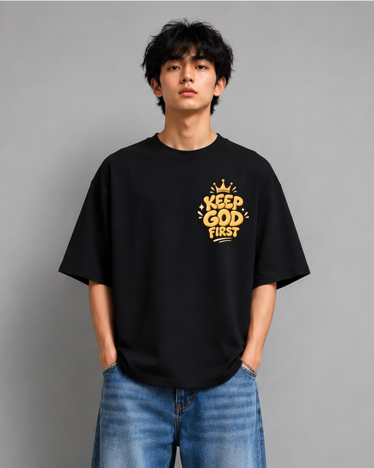 KEEP GOD FIRST — Black