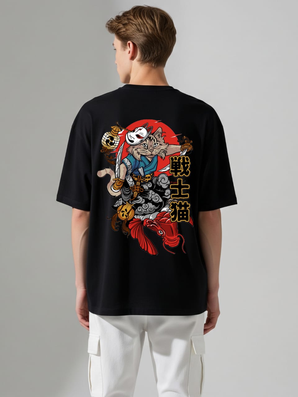 ZSSEL Oversized Tee – Warrior Cat