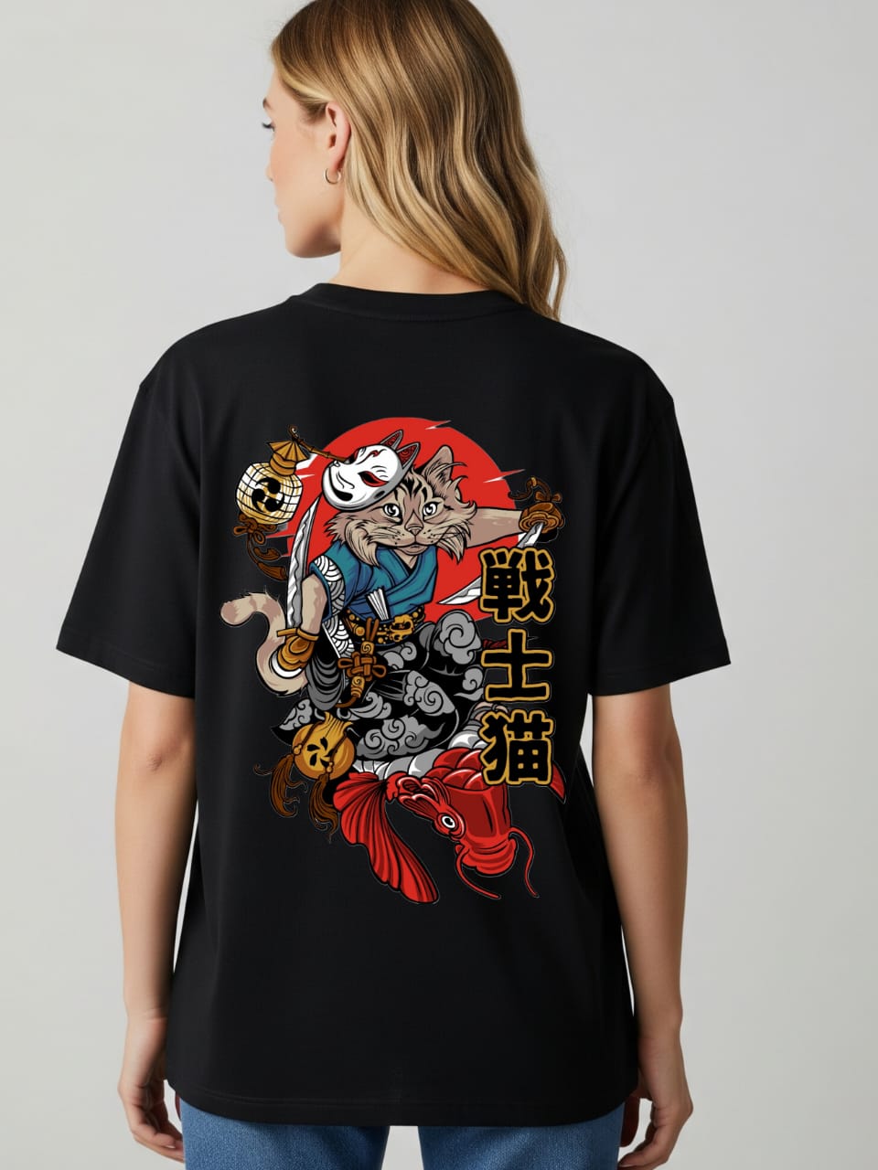 ZSSEL Oversized Tee – Warrior Cat