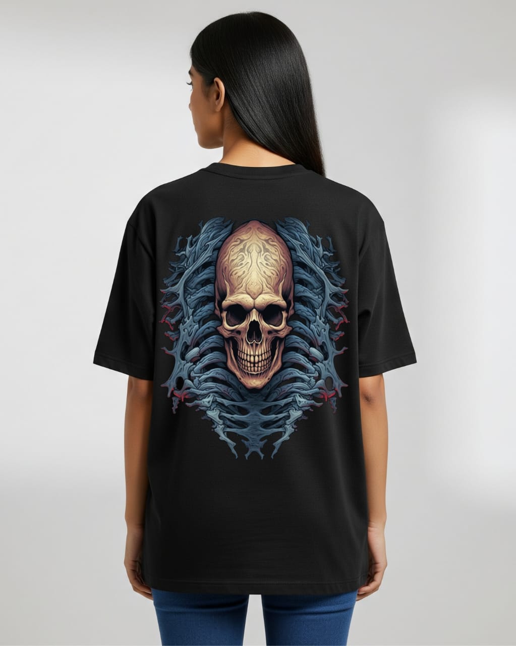 ZSSEL Oversized Tee – Shadow Spine Edition