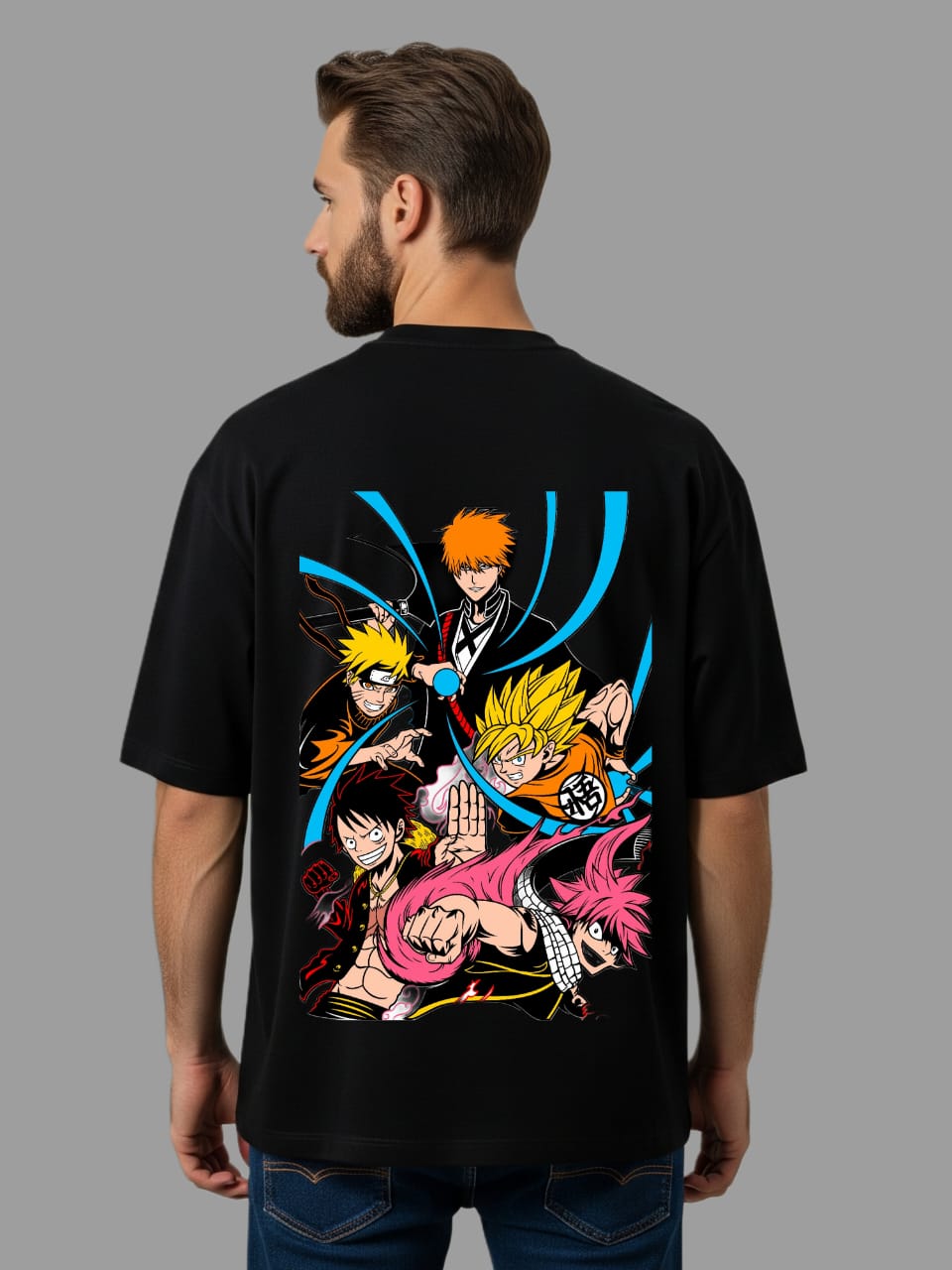 Anime Icons Luxe Oversized Tee – Streetwear Edition
