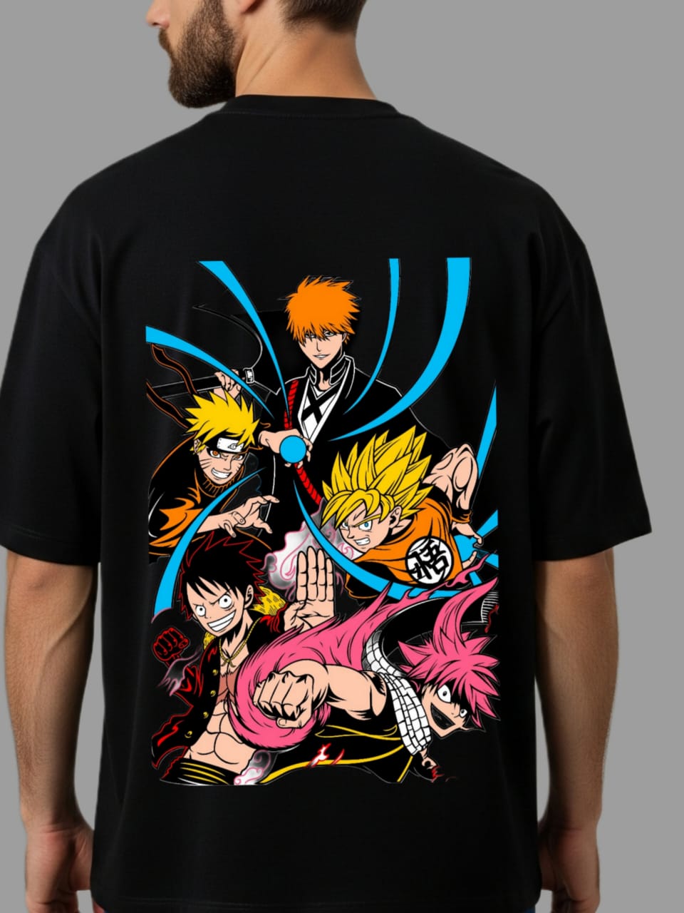 Anime Icons Luxe Oversized Tee – Streetwear Edition