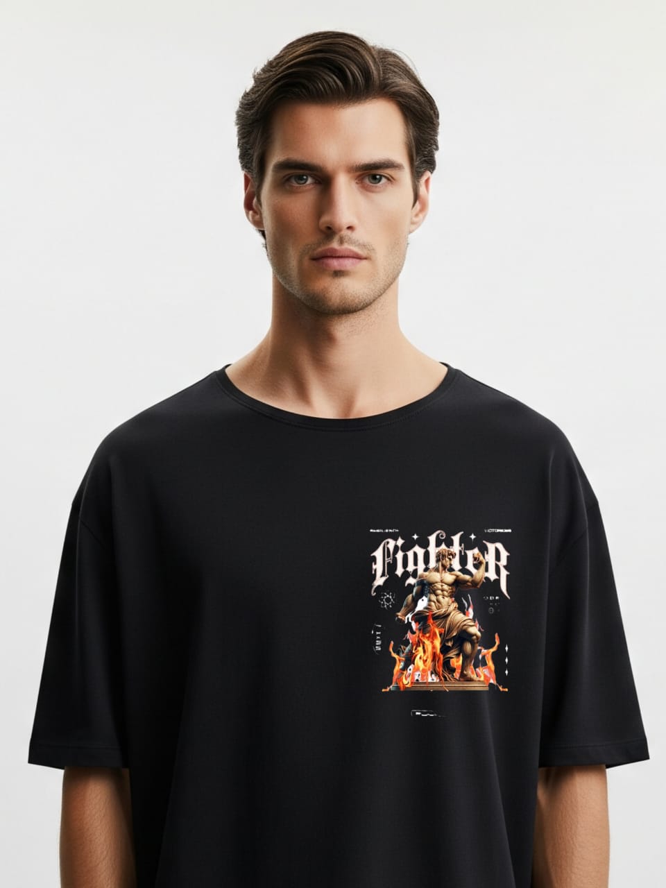 ZSSEL Oversized Tee – Fighter Flame Edition
