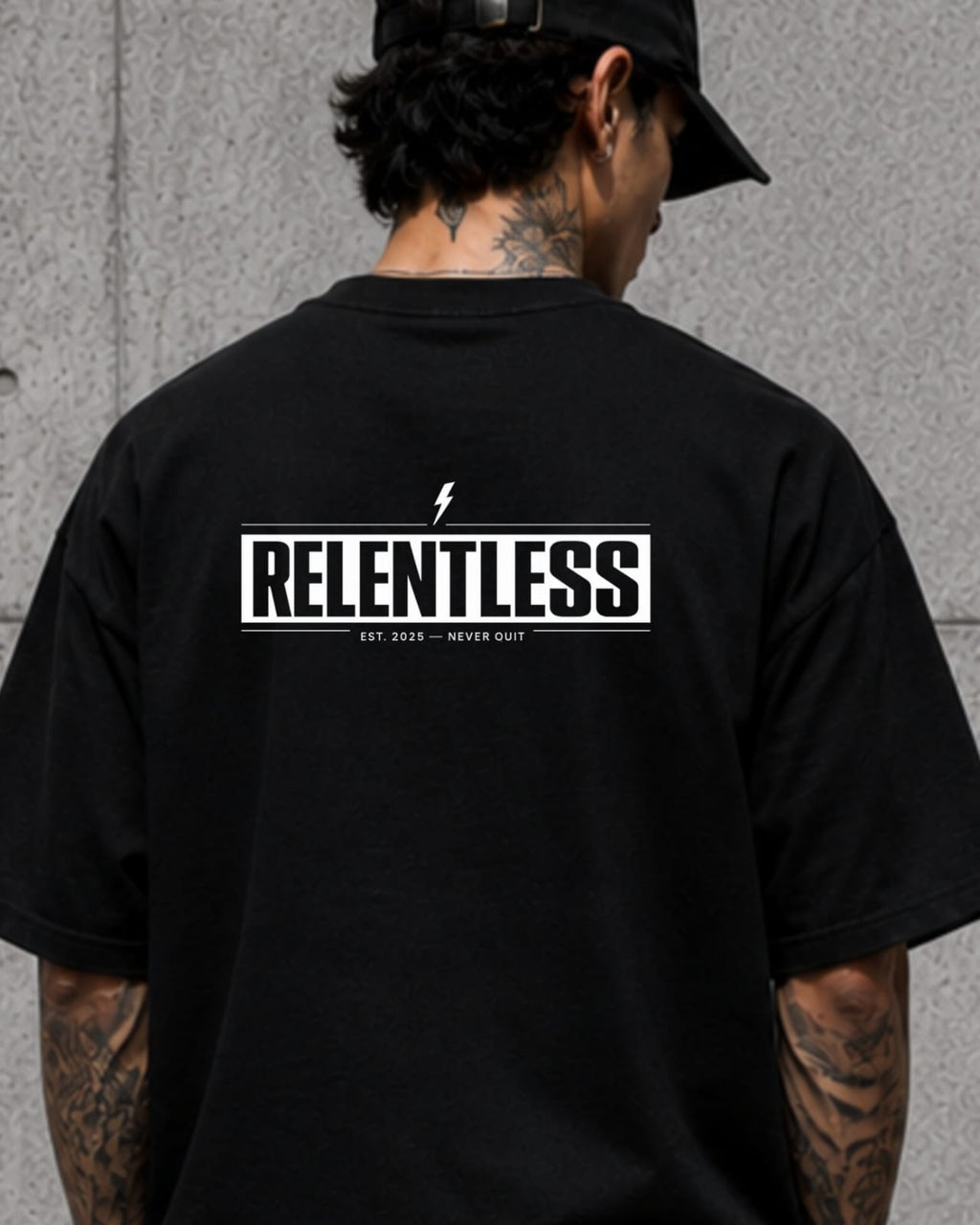 ZSSEL  RELENTLESS 240 GSM Premium Oversized T-Shirt