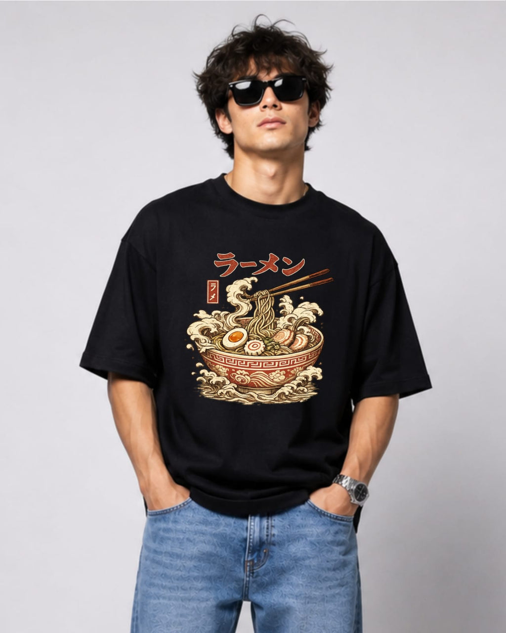 ZSSEL™ Glitch Skull Oversized T-Shirt