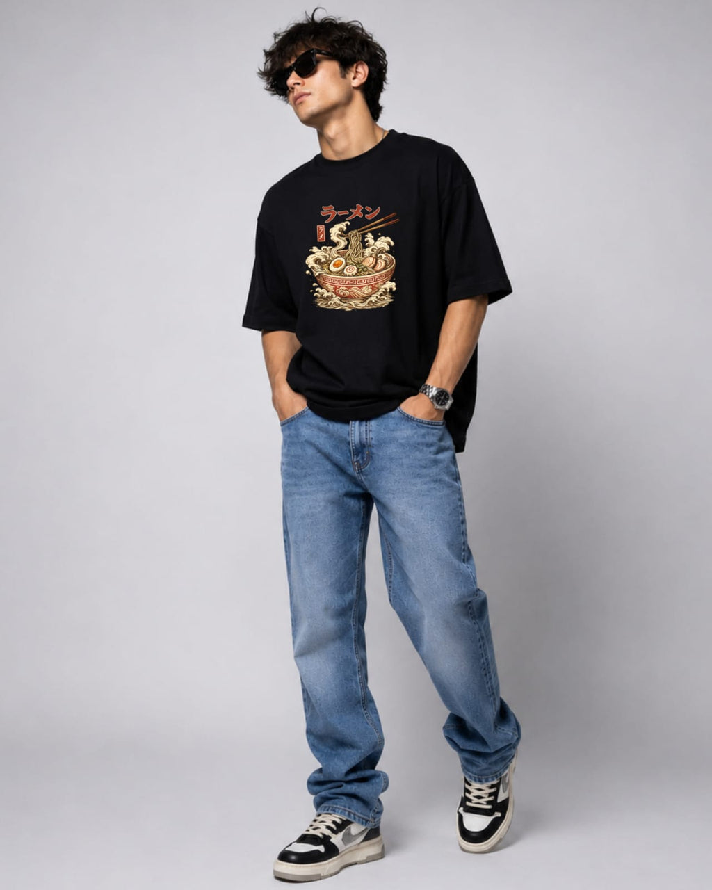 ZSSEL™ Glitch Skull Oversized T-Shirt