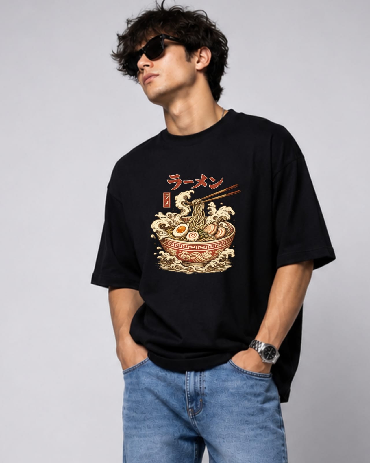 ZSSEL™ Glitch Skull Oversized T-Shirt