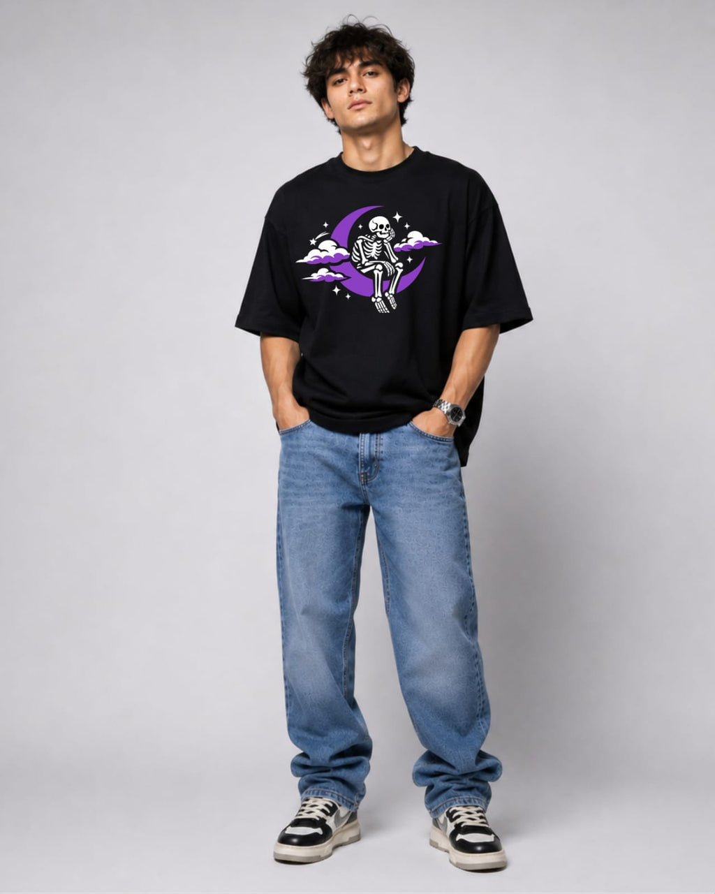 ZSSEL™ Midnight Soul Oversized T-Shirt