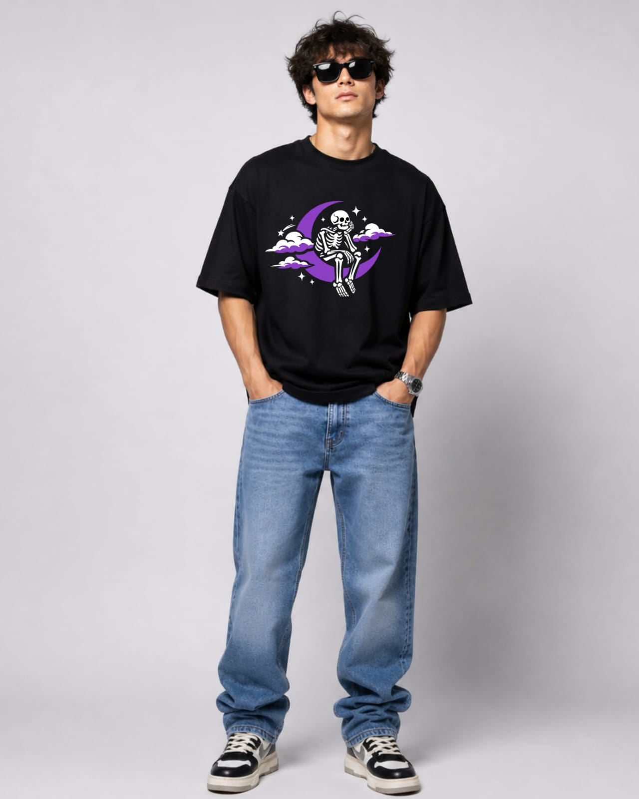 ZSSEL™ Midnight Soul Oversized T-Shirt