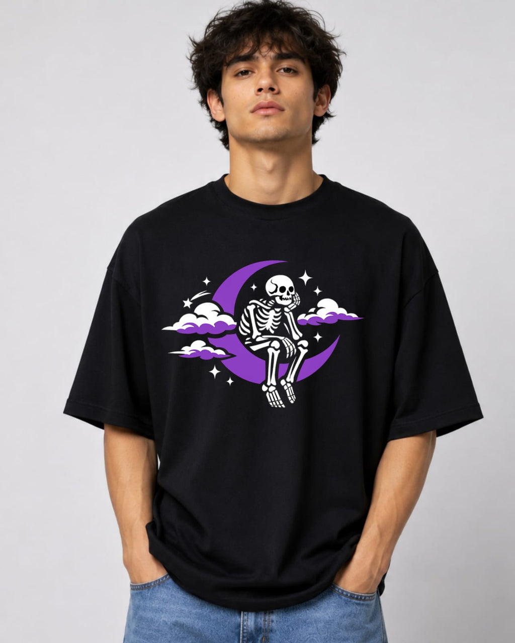 ZSSEL™ Midnight Soul Oversized T-Shirt