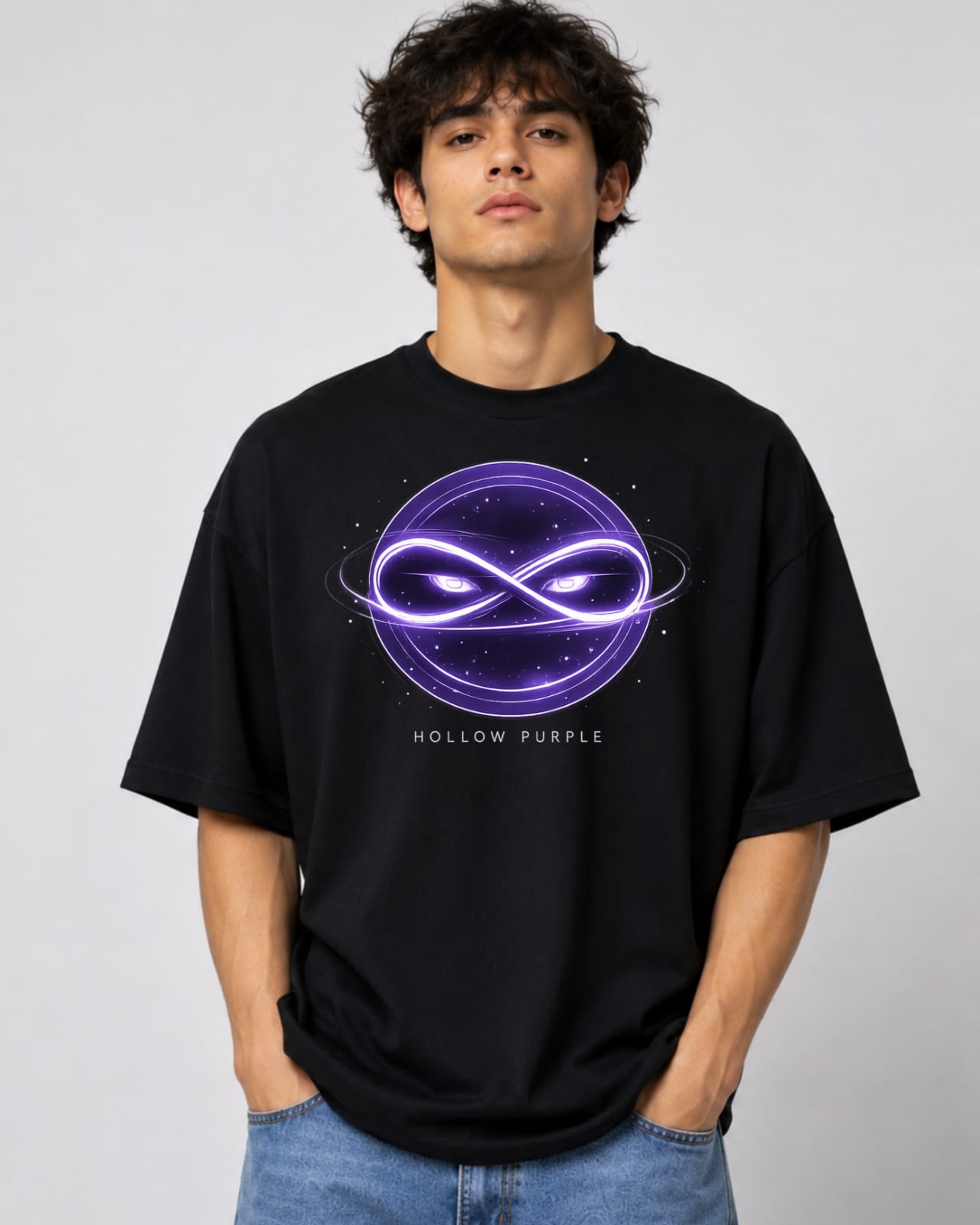 ZSSEL™ Hollow Purple Oversized T-Shirt