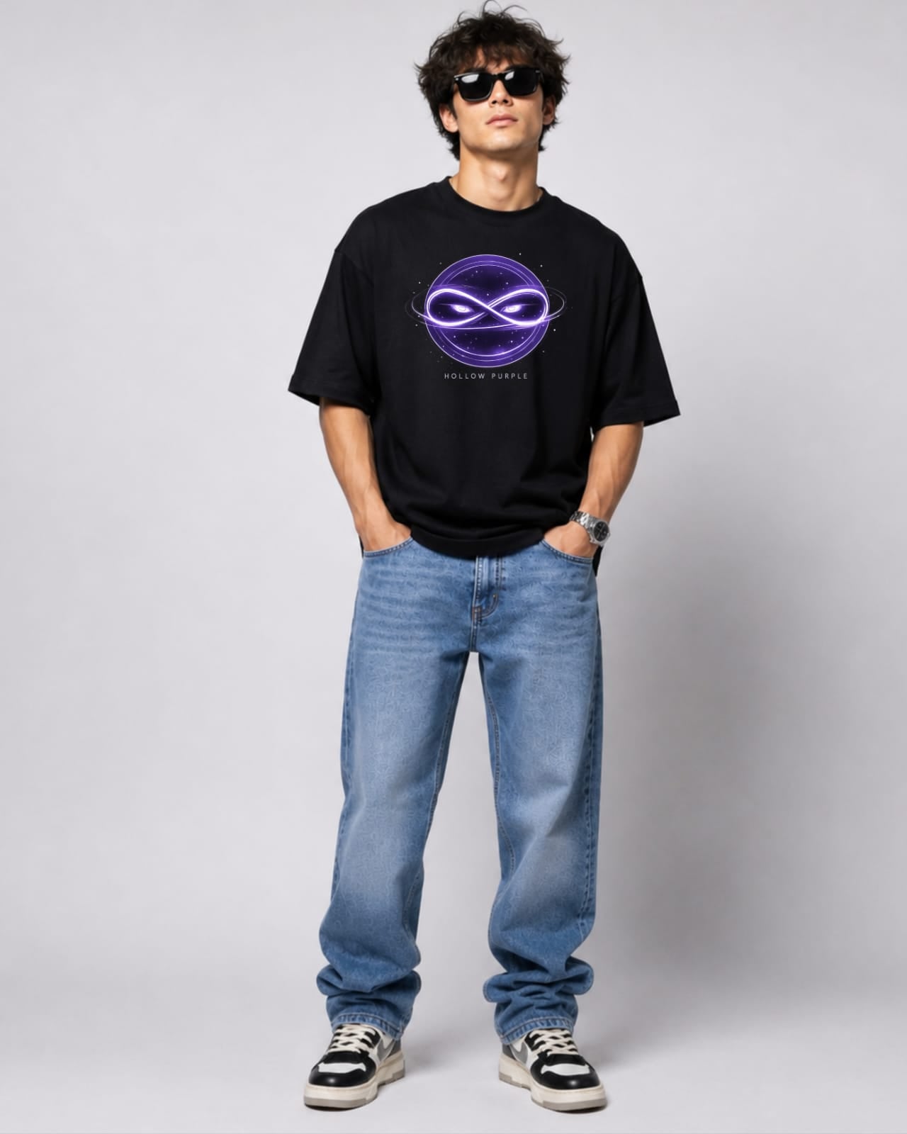 ZSSEL™ Hollow Purple Oversized T-Shirt
