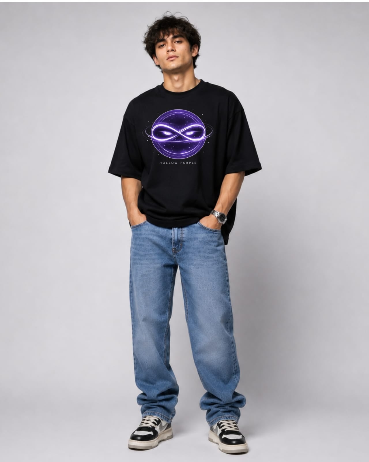 ZSSEL™ Hollow Purple Oversized T-Shirt