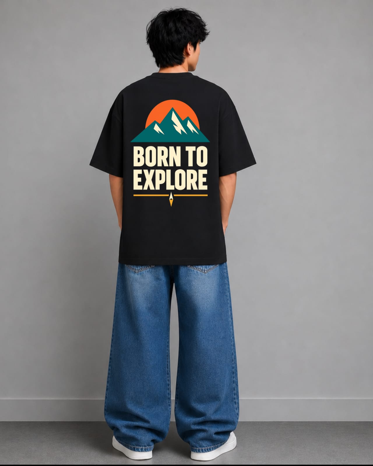 ZSSEL Born To Explore Oversized Tee