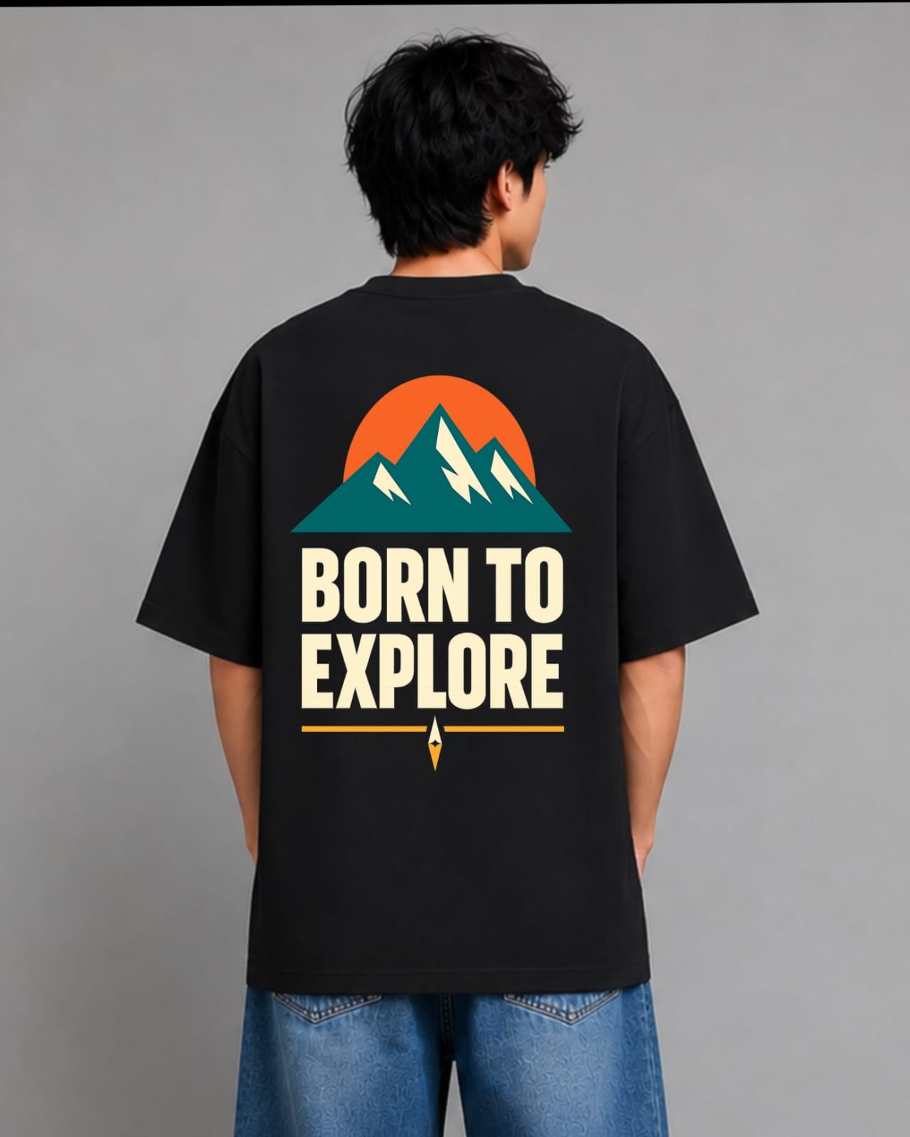 ZSSEL Born To Explore Oversized Tee