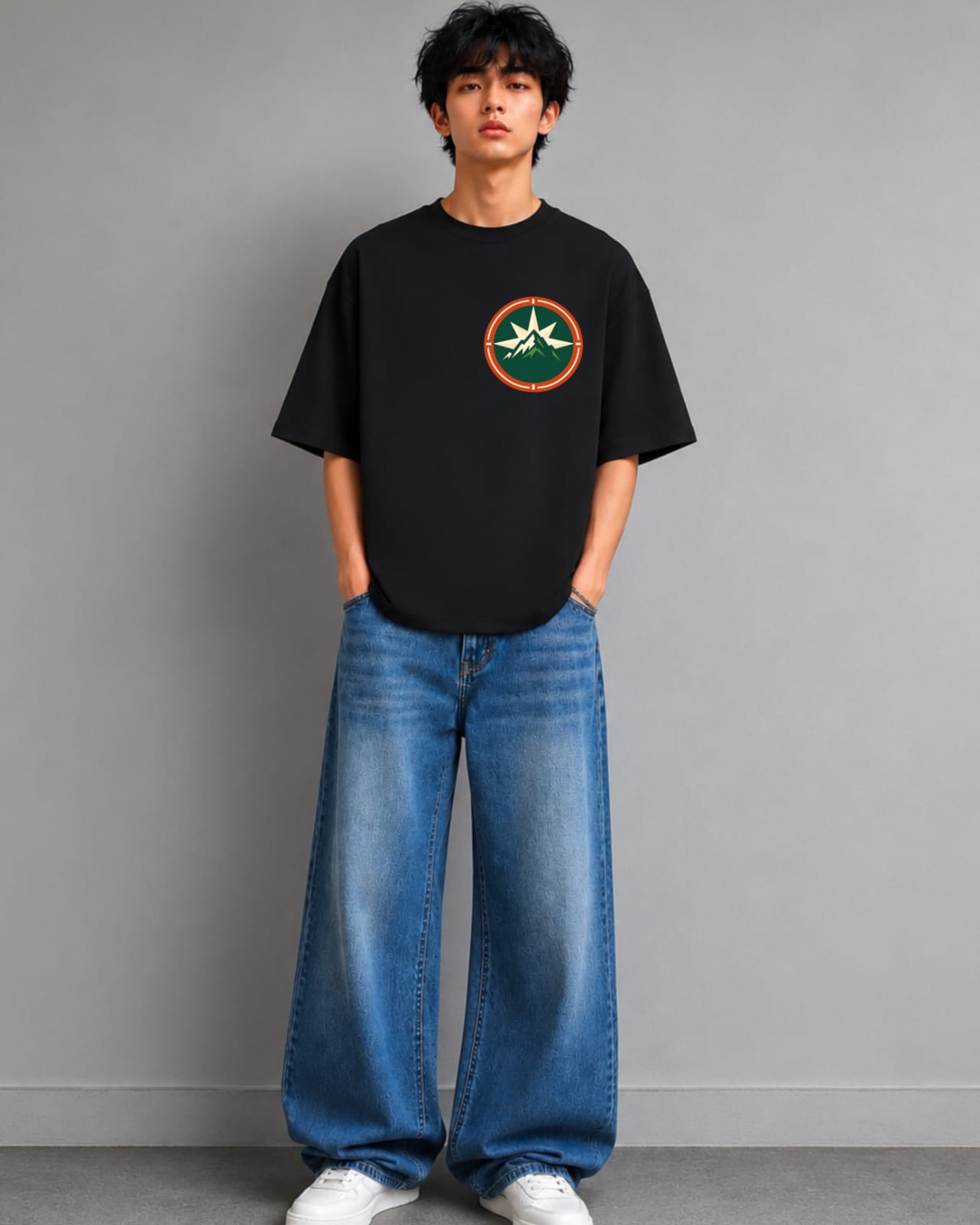 ZSSEL Born To Explore Oversized Tee