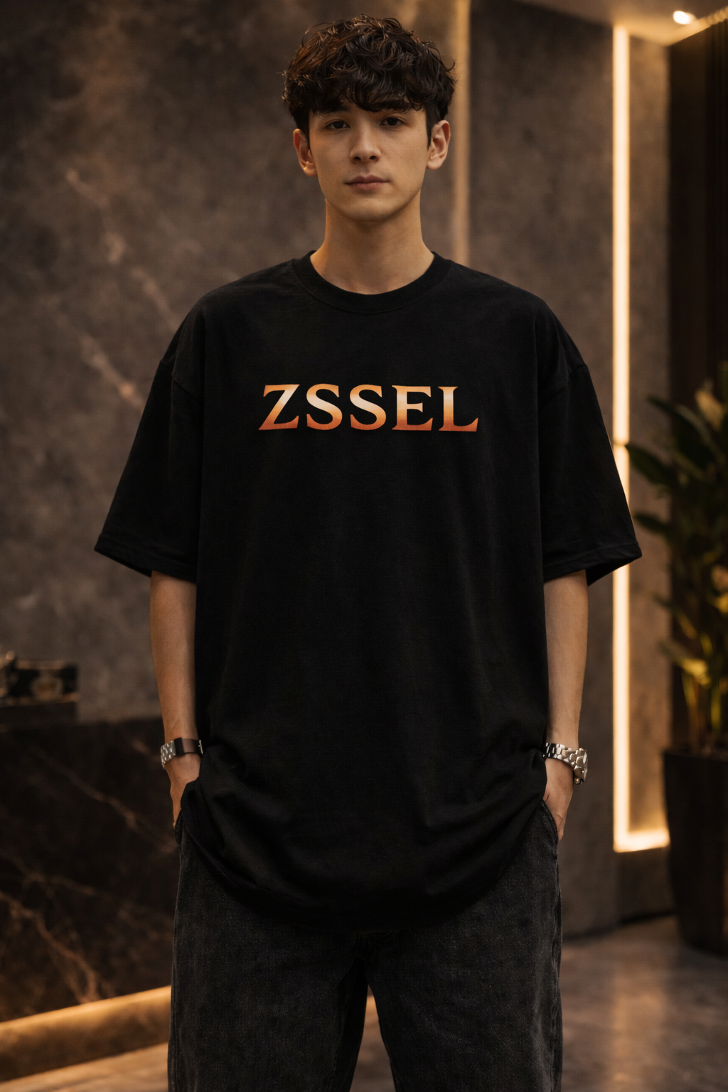 ZSSEL Samurai Warrior Oversized T-Shirt – Black