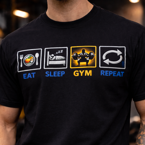ZSSEL “Gym Ritual” Regular Fit T-Shirt – 180 GSM Premium Cotton