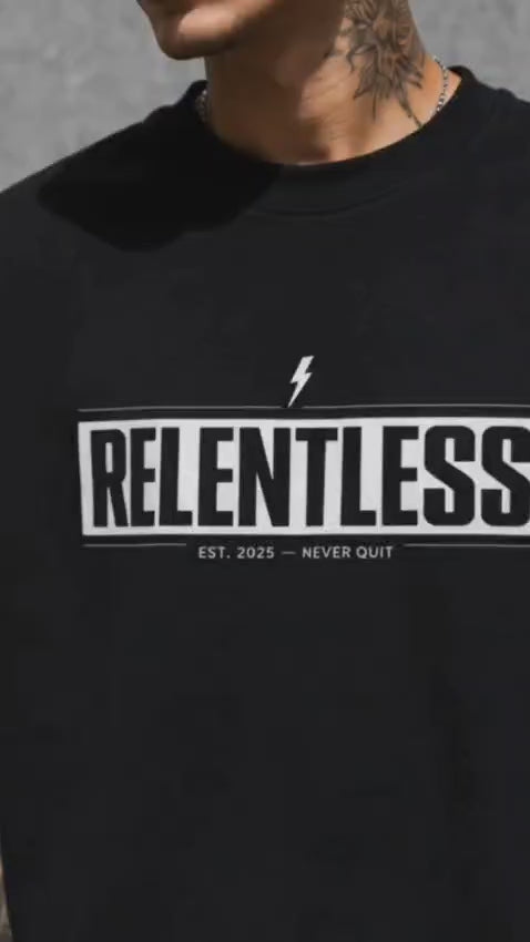 ZSSEL  RELENTLESS 240 GSM Premium Oversized T-Shirt